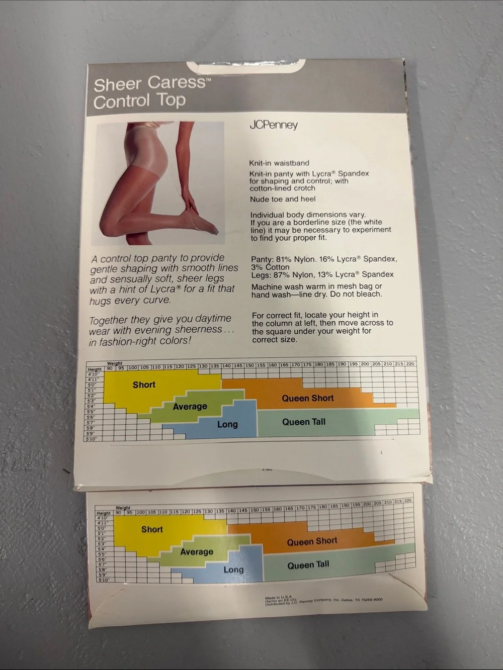 JC Penney sheer caress